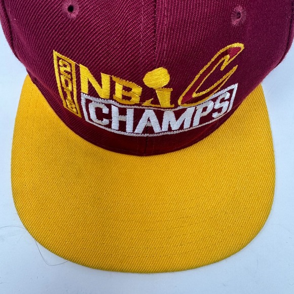 2016 NBA Champs Cleveland Cavaliers Hat Championship Locker Room Snapback Red - Picture 3 of 10